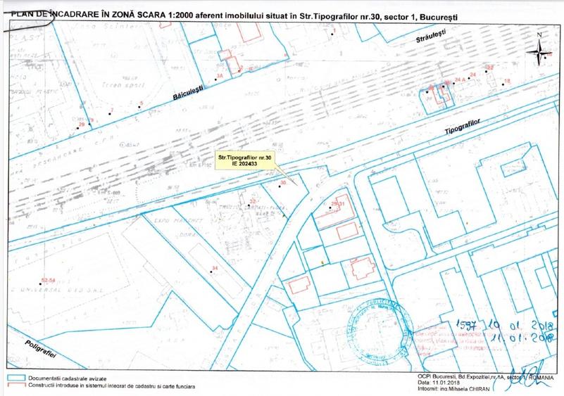 TEREN  INTRAVILAN  Strategic  - 1.243 mp – Casa Presei  - Zonă CB3 - 7