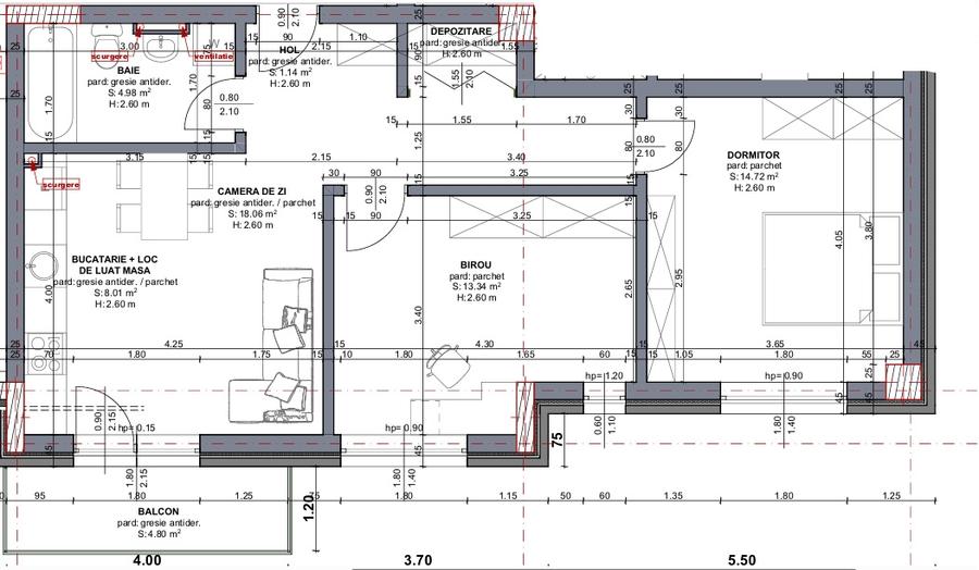 Apartament cu 3 camere in Beta Residence 60mp finisat - 5