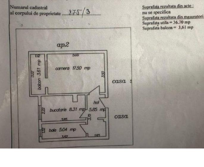 Garsoniera decomandata, 40mp, Km 4-5- Doraly - 1