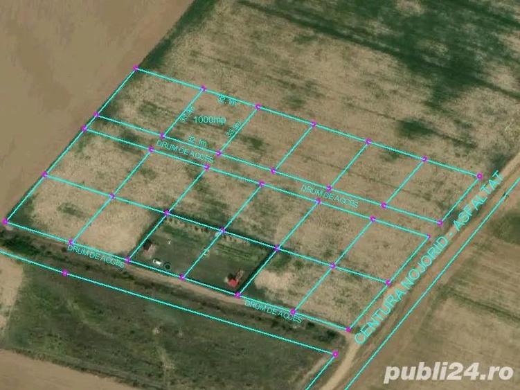 Teren intravilan 1.000 mp front stradal 32.1 m cartier Grigorescu - 4