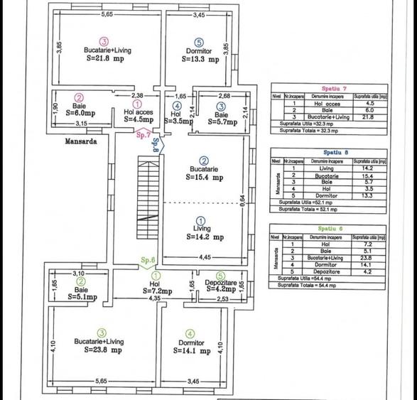 Oportunitate investitie imobiliara: etaj intreg cu 3 apartamente - Comision 0% - 3