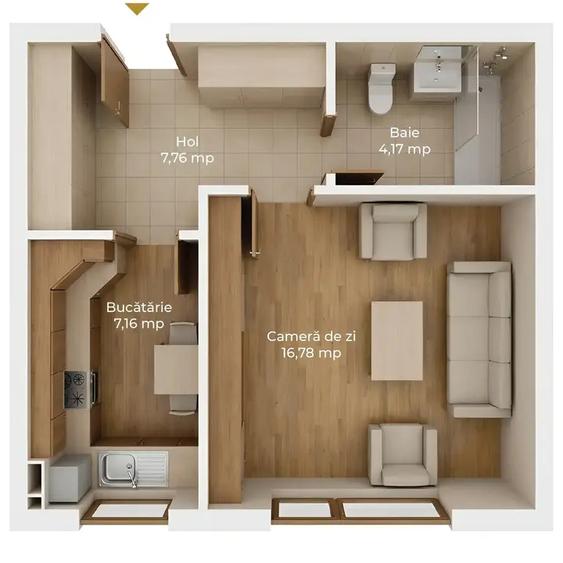 Garsoniera Finalizata - 1