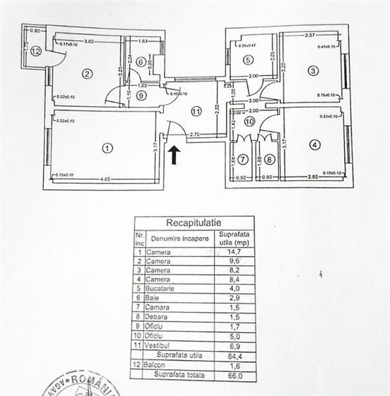 Vanzare apartament 4 camere Teiul doamnei, - 1