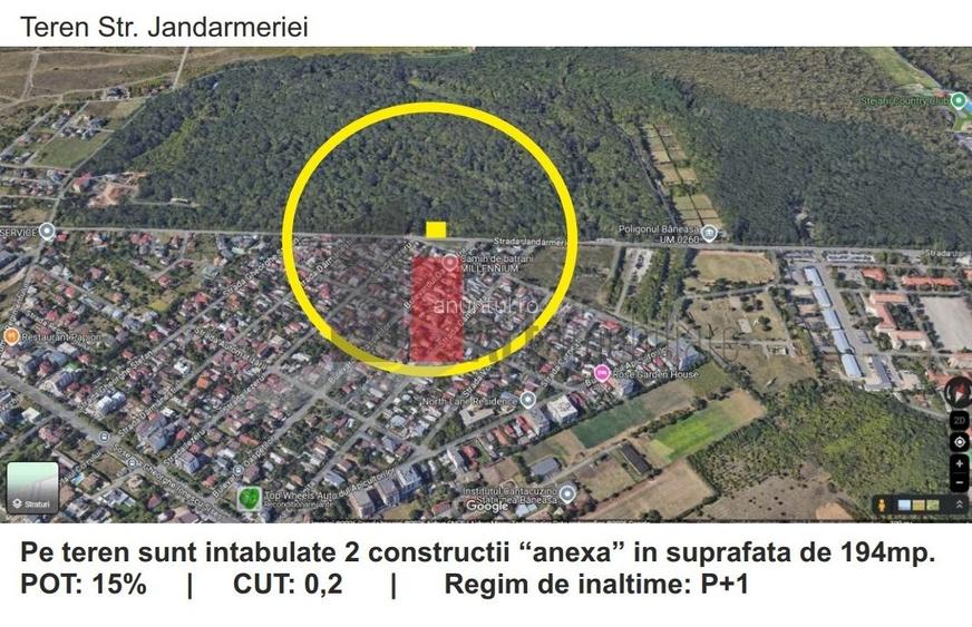 Baneasa, Jandarmeriei, teren padure