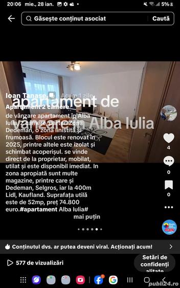 Apartament 2 camere Alba Iulia zona Dedeman - 7