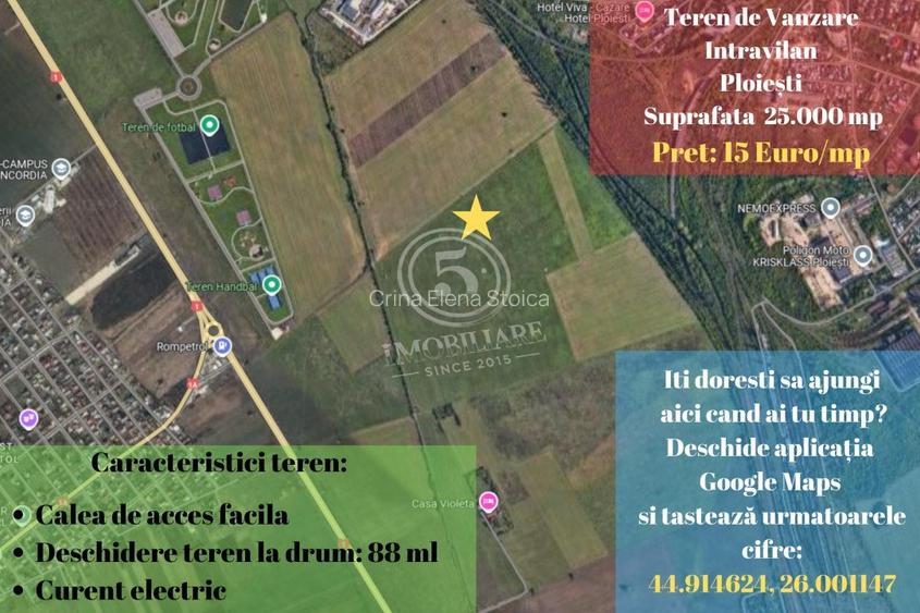 Teren intravilan de vanzare - Ploiesti, zona Centura de Vest