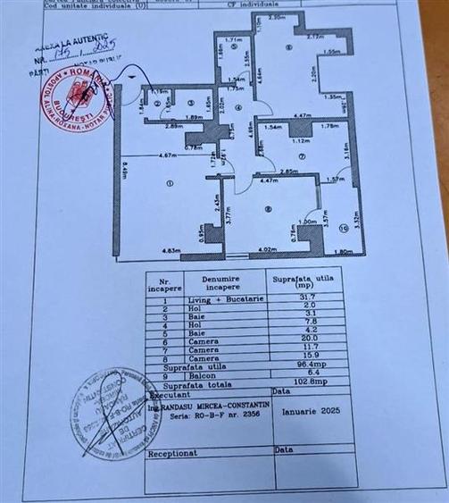 Apartament cu 4 camere semidecomandat în Colentina