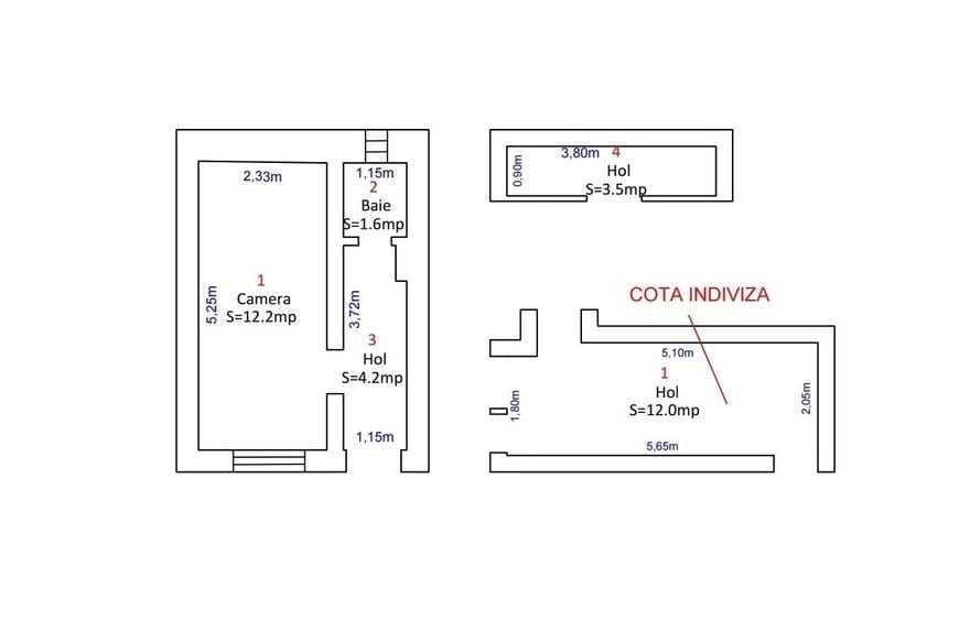 Garsonieră semidecomandată în Central