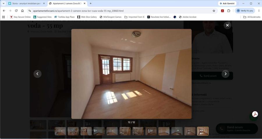 Apartament cu 2 camere decomandat în Est