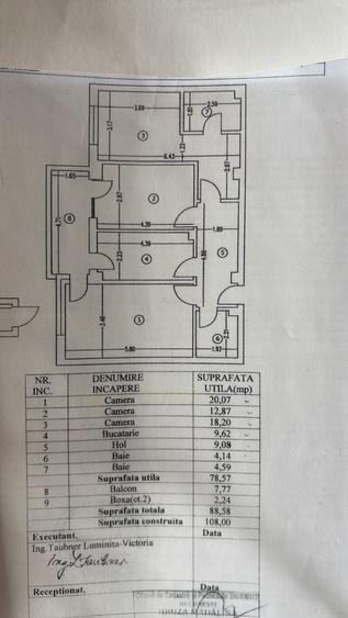 Apartament cu 3 camere decomandat în Păcii