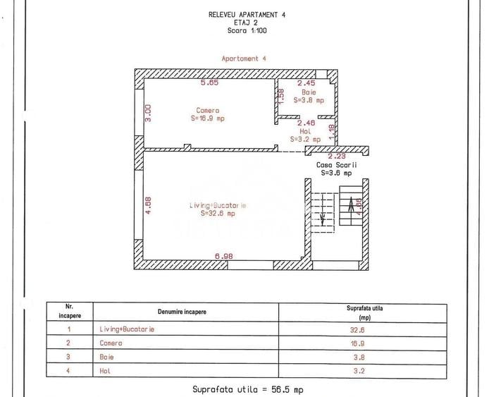 Apartament cu 2 camere în Șelimbăr