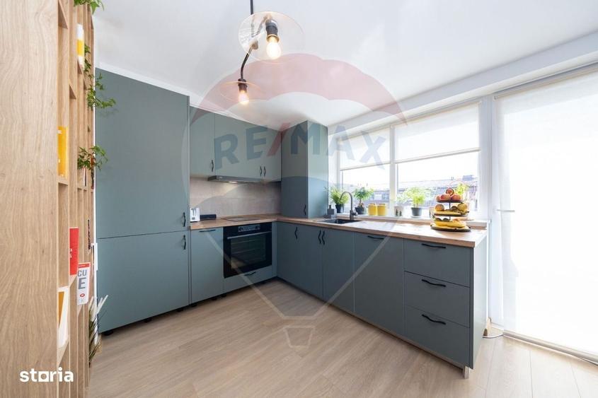 Apartament cu 2 camere, mobilat în Sânpetru