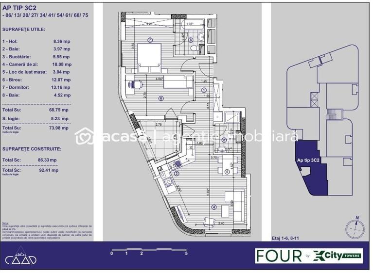 Apartament cu 3 camere și parcare subterană | XCity Timișoara - 9