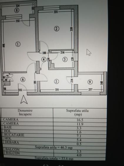 Faleza Nord-2 camere decomandate, 2 balcoane - 1