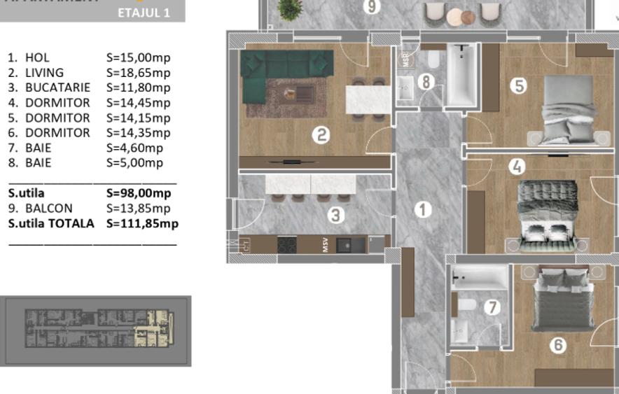 Apartament 4 camere - 7