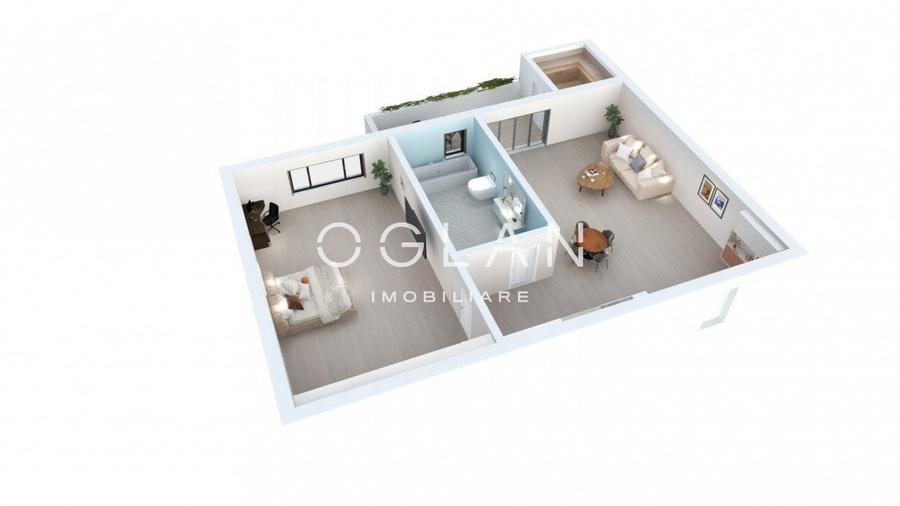 Studio nou, 39.23 mp utili + balcon - Zona Lacul lui Binder - 5