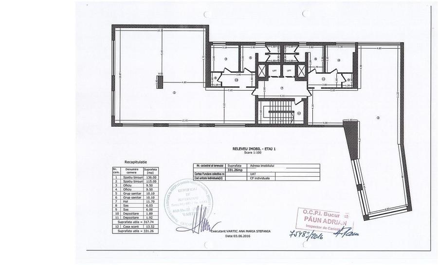 300-1600 mp birouri zona Armeneasca - Calea Mosilor - Bd. Carol - 15