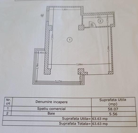Spațiu Comercial Stradal Militari Residence-Tineretului 13, parter, 64mpu, 700€ - 21