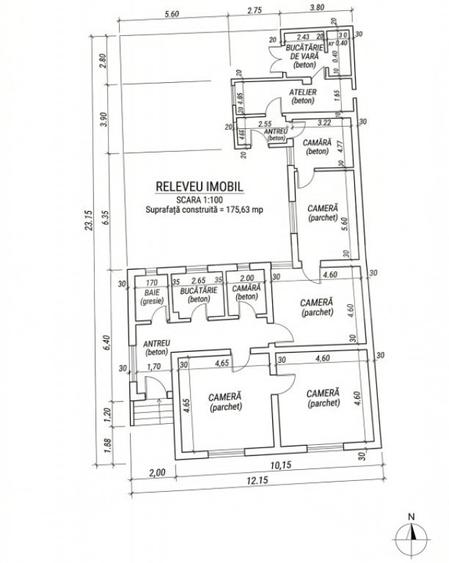Casa 175 mp de renovat, teren 669 mp, toate utilita?ile, - 1