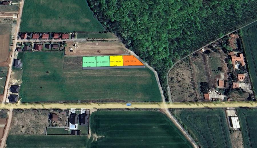 LOTURI DE 500mp | LANGA PADUREA SNAGOV | IZVORANI - LOCATIE DE VIS | COMISION 0% - 3