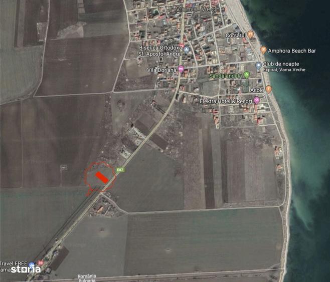 Vama Veche teren de vanzare 3.000 mp la DN 39, deschidere 28 m - 1