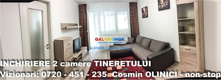 Inchiriere apartament 2 camere Tineretului vedere parc mobilat - 12