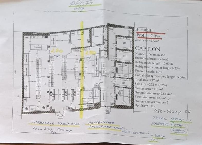 SPATIU COMERCIAL 500 mp de la 10 euro/mp PENTRU MARKET ZONA COLENTINA - LIZEANU