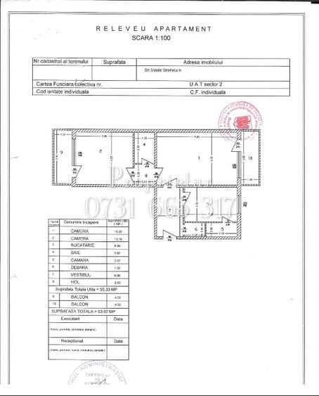 Apartament cu 2 camere semidecomandat în Pantelimon