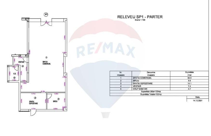 Spatiu comercial de închiriat – 122 mp – Tractorul, Str. Stefan Baciu! - 12