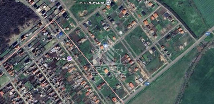 Parcela 1000 mp, vatra satului, case noi, Peciu Nou