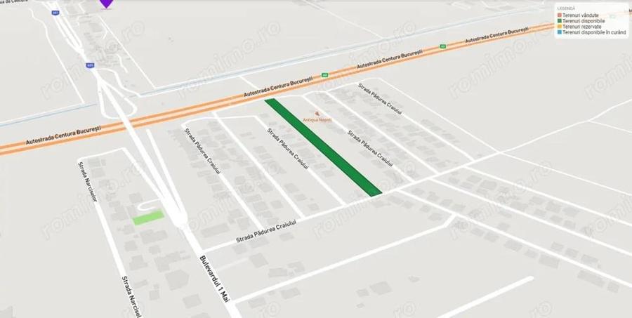 Teren Extravilan Padurea Craiului la intrarea in Com. Berceni | 3600mp - 2