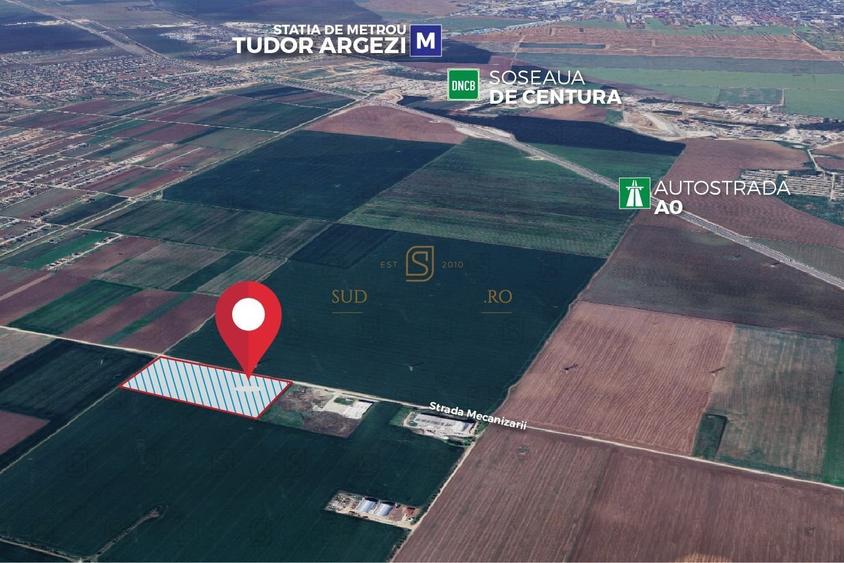 Teren generos in Sudul Capitalei, 25.000 mp, langa Berceni si nod rutier A0 - 5