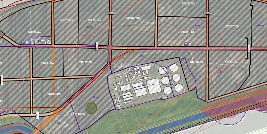Teren in zona Emerson, 40.000 mp, front de 183 ml, perfect plan