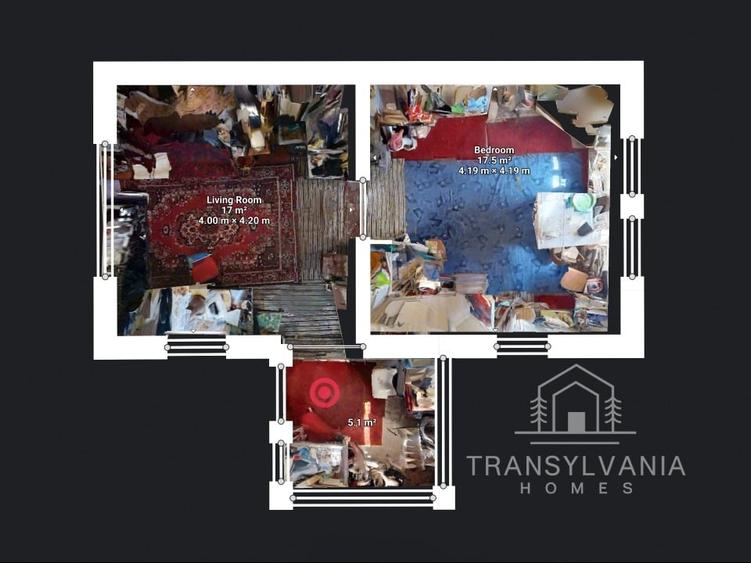 Casă individuală cu 2 camere cu Teren 1368 Mp în Livada (Petreștii de Jos)