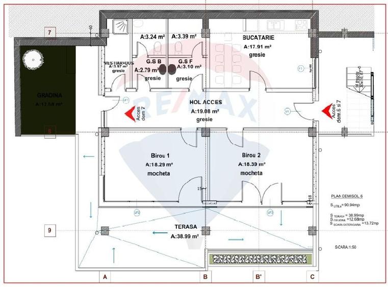 Spatiu de birouri de 167mp de inchiriat in zona Gruia - 20