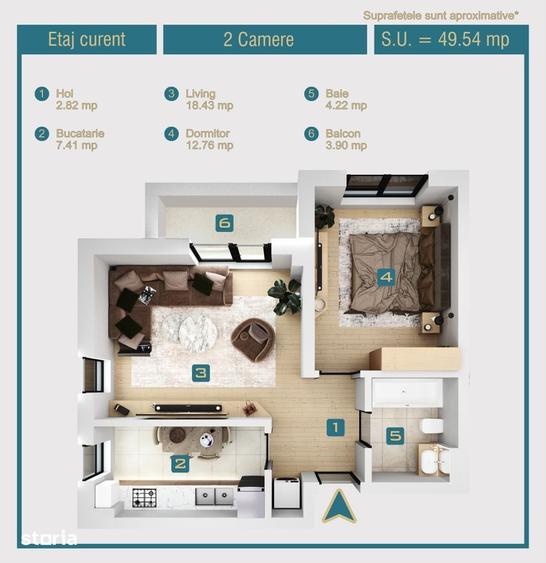 Apartamente Noi Chiajna | 1, 2 ?i 3 Camere |De la 55.000 Comision 0% - 8