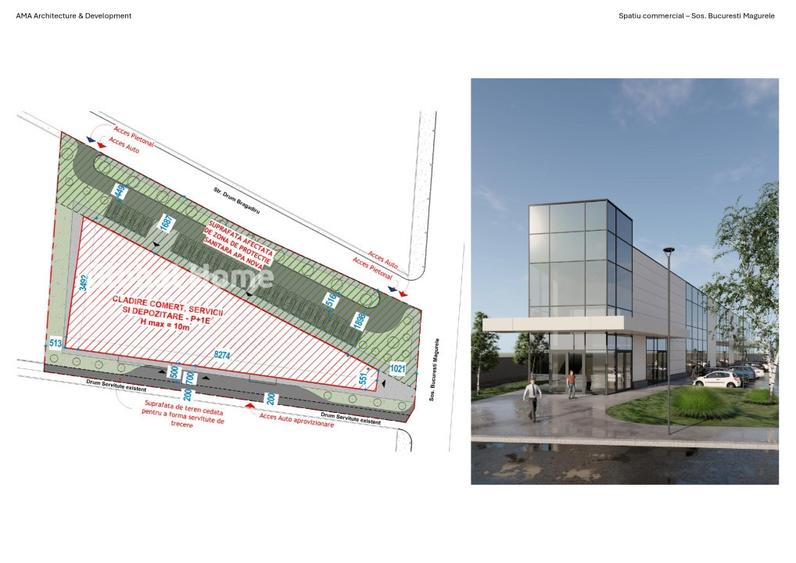 Proiect Comercial | Teren Intravilan 4.493 mp – Dubla Deschidere | Magurele - 4