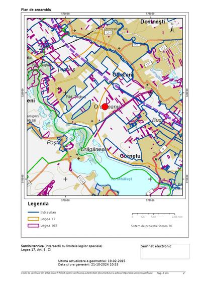 Proprietar - Teren intravilan unicat Clinceni - 15.070 mp - 14 euro/mp - 9