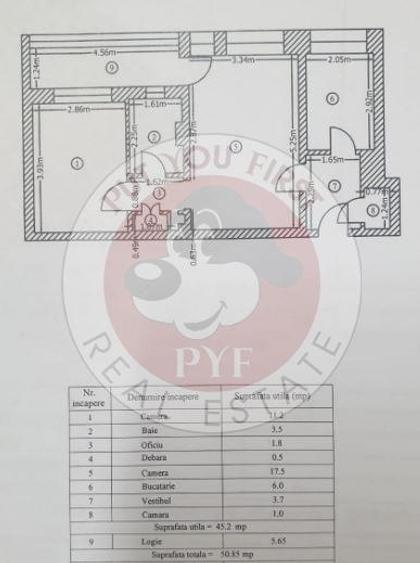 Gorjului | Apartament 2 camere | Semidec| 51mp | B11571 - 1