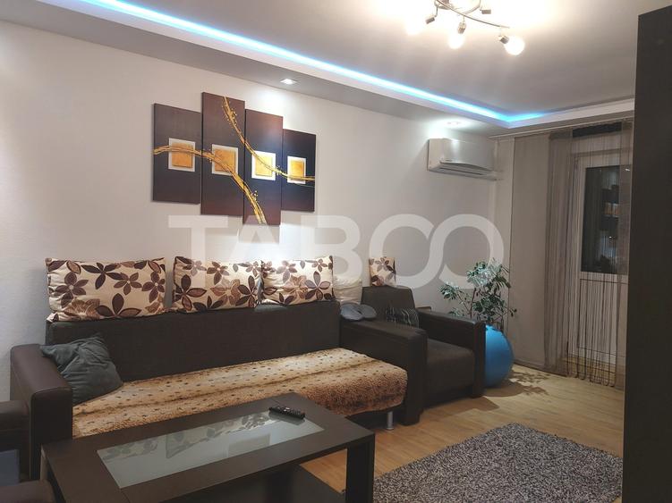 Apartament 55 mpu mobilat utilat 3 camere 2 balcoane pivnita Cisnadie - 1