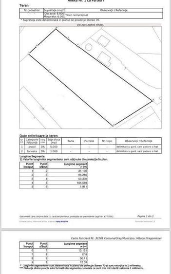 Ocazie! Teren intravilan , 6000 mp , front 53 ml, zona Dragomirna lang - 2