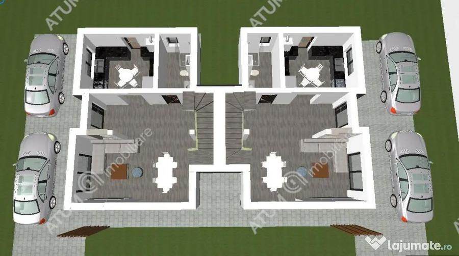 Casa intabulata de 4 camere cu 2 bai si teren de 200 mp in S - 4