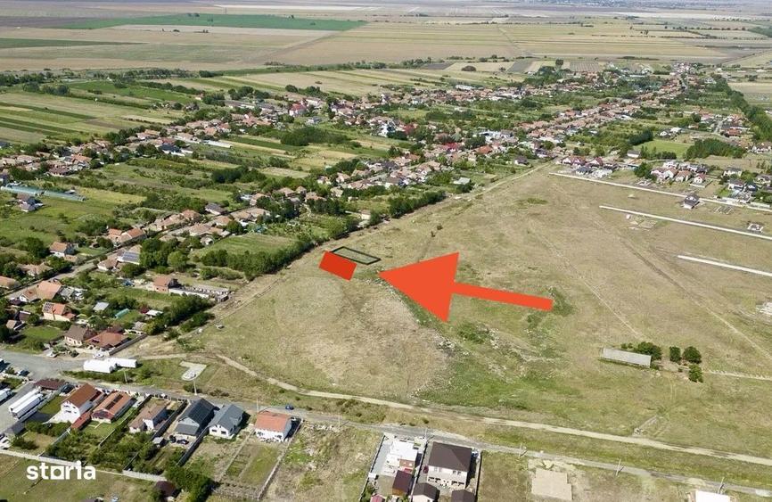 Teren intravilan Sanpaul - 470 m2, front 18,6 ml, zona noua de case - 1