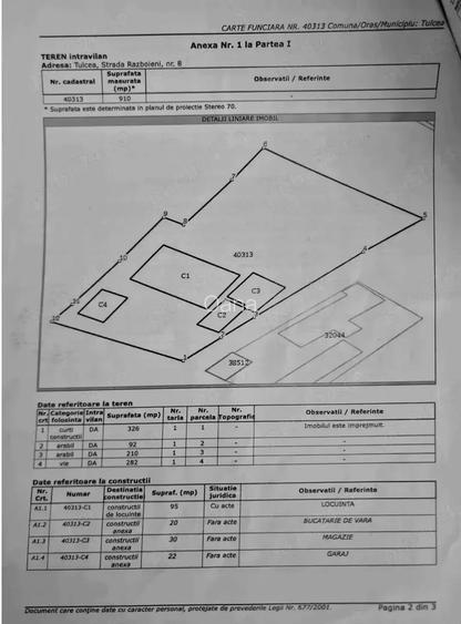 Casa de vanzare cu teren generos 910 mp Tulcea, zona Big 23 August Casa de vanzare cu teren generos 910 mp Tulcea, zona Big 23 August