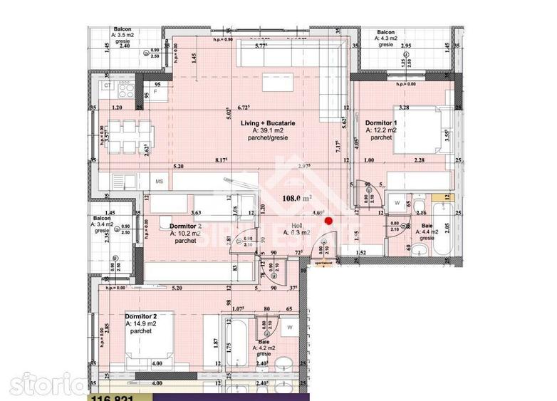 Apartament cu 4 camere în Șelimbăr