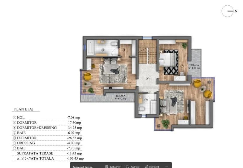 Vila individuala , pasiva, nou construita plata esalonata  zona Pipera,  341 mp - 10