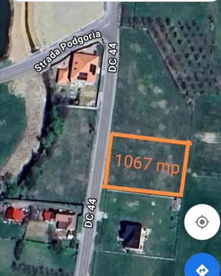 Teren de 1067 mp, în Fughiu
