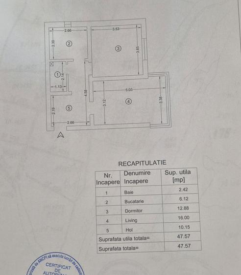 Apartament 2 Camere Decomandate - 1