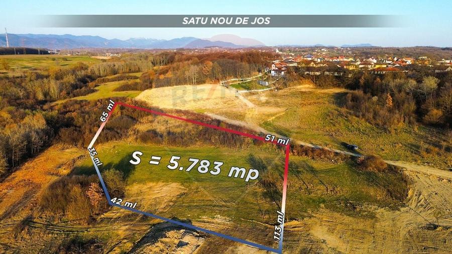 Teren 5783 mp Satu Nou de Jos / Strada Principala - 1