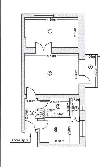 Apartament cu 2 camere - 8